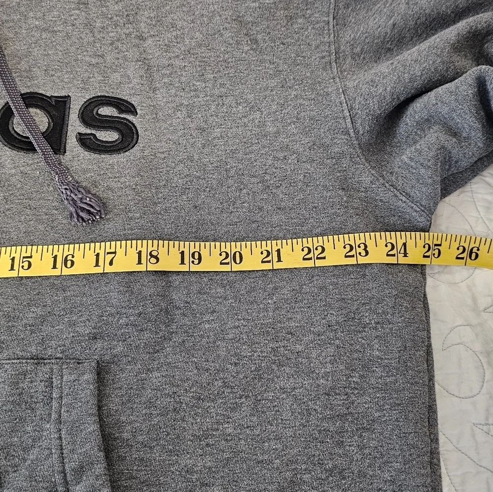 Adidas Men's Gray 2005 Vintage Hoodie Men's Size Large *See flaws